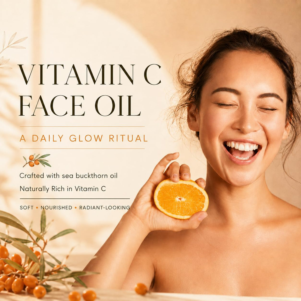 Turmeric Rosehip Camellia Vitamin C Face Oil 2 oz M78832
