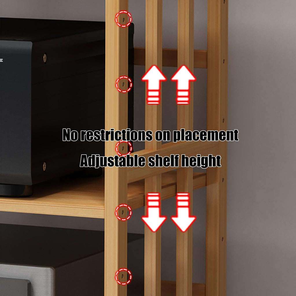 Brown Media Stand with Adjustable Shelves M245662