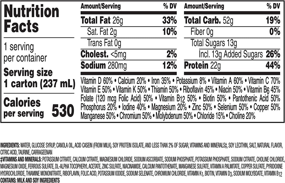 Very High Calorie Nutritional Drink Variety Pack, 12 Count L874