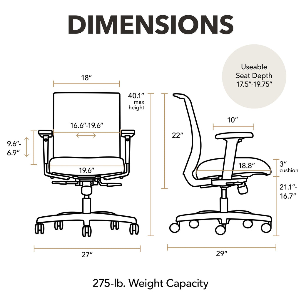 Apricot Ergonomic Office Chair G881