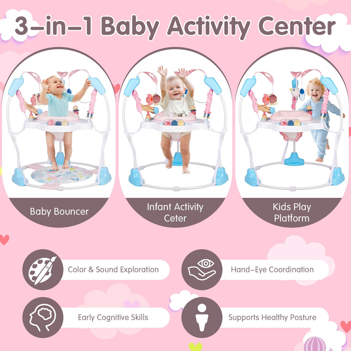 3-in-1 Baby Activity Center E990