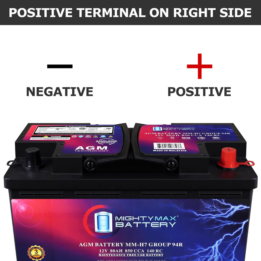 12V 80AH 850 CCA Replacement Battery M371