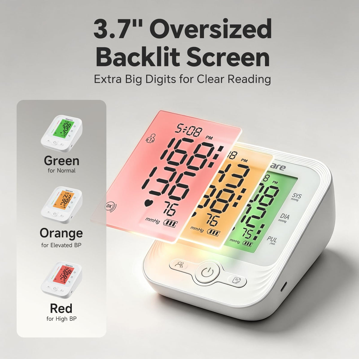 Upper Arm Blood Pressure Monitor with Adjustable Cuff I238999