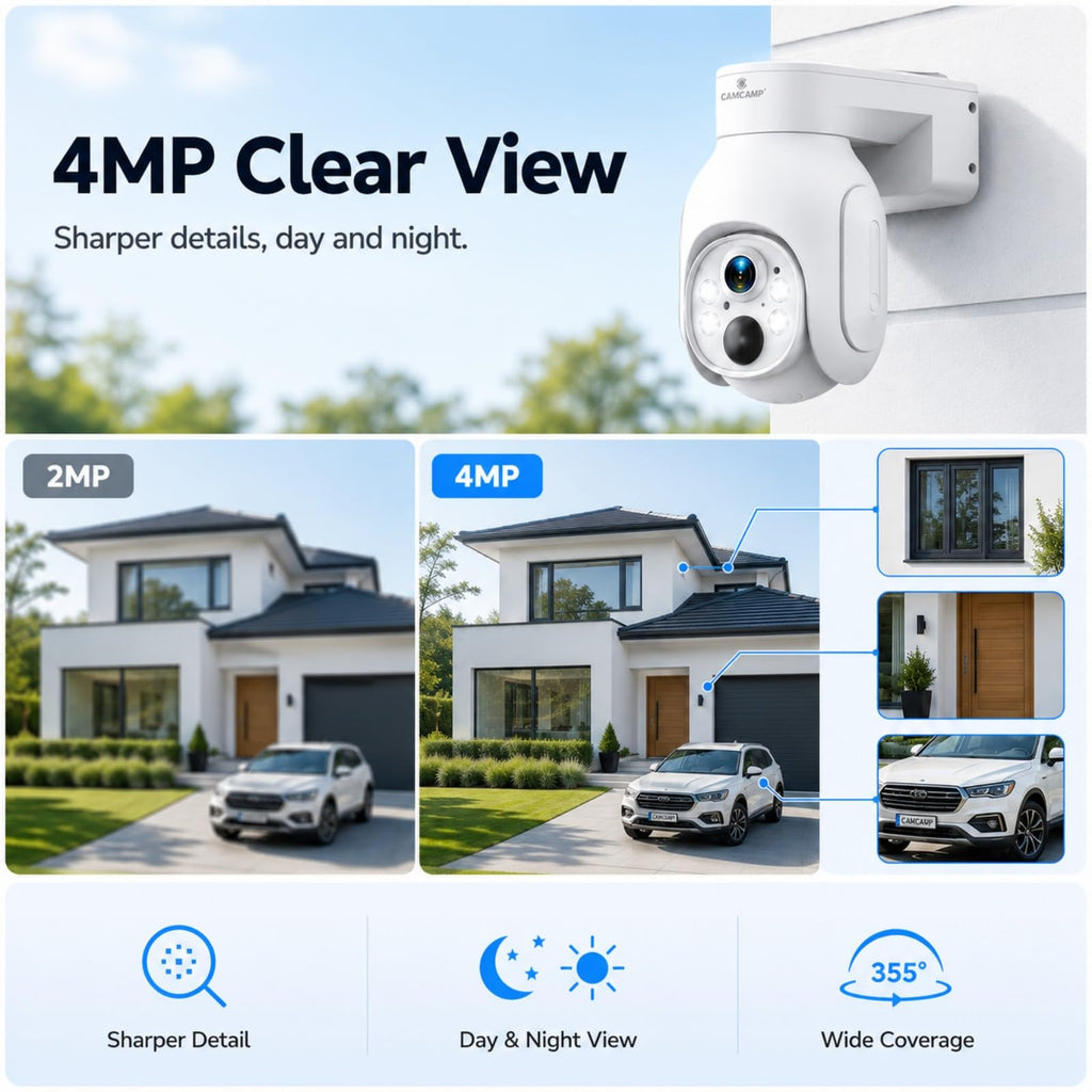 Solar Security Cameras Wireless Outdoor 4 Pack K8389