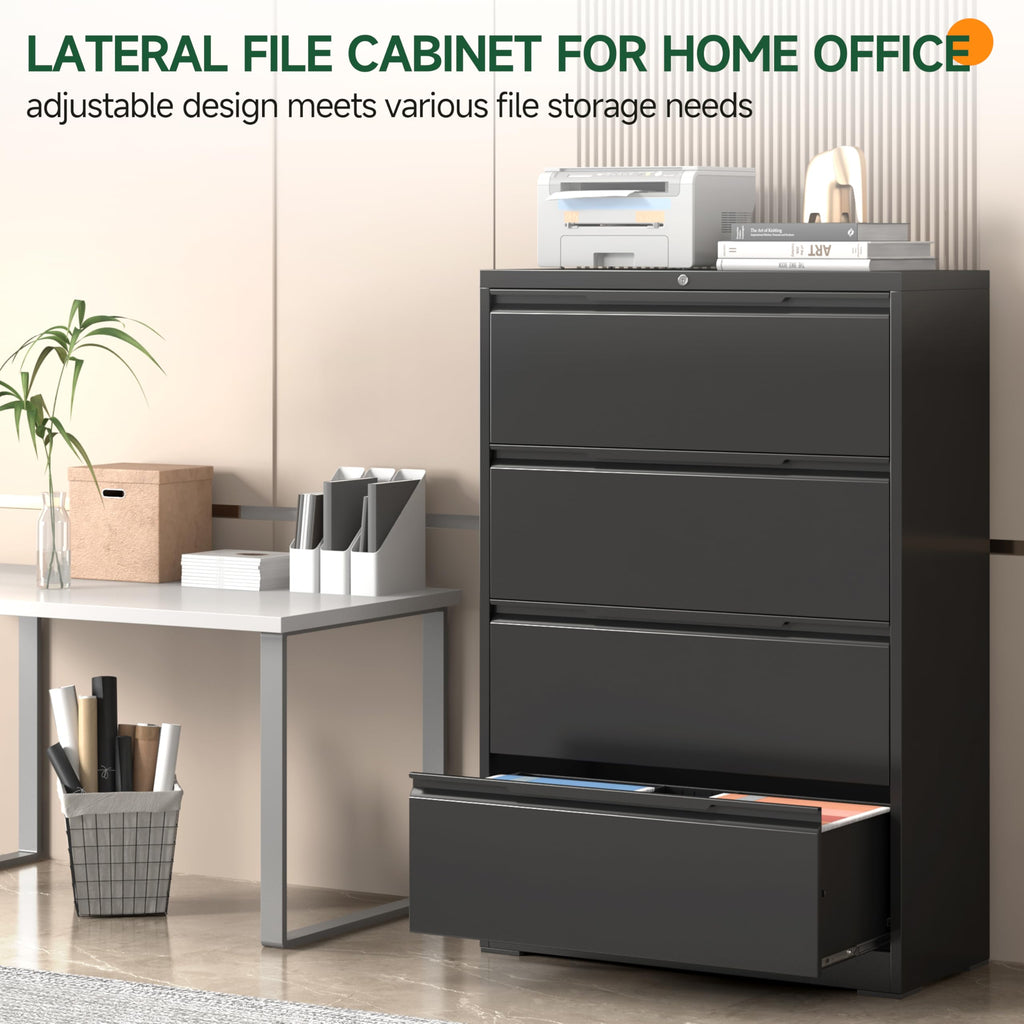4 Drawer Metal File Cabinet with Lock A15313