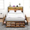 Queen Bed Frame with 8 Storage Drawers D2965