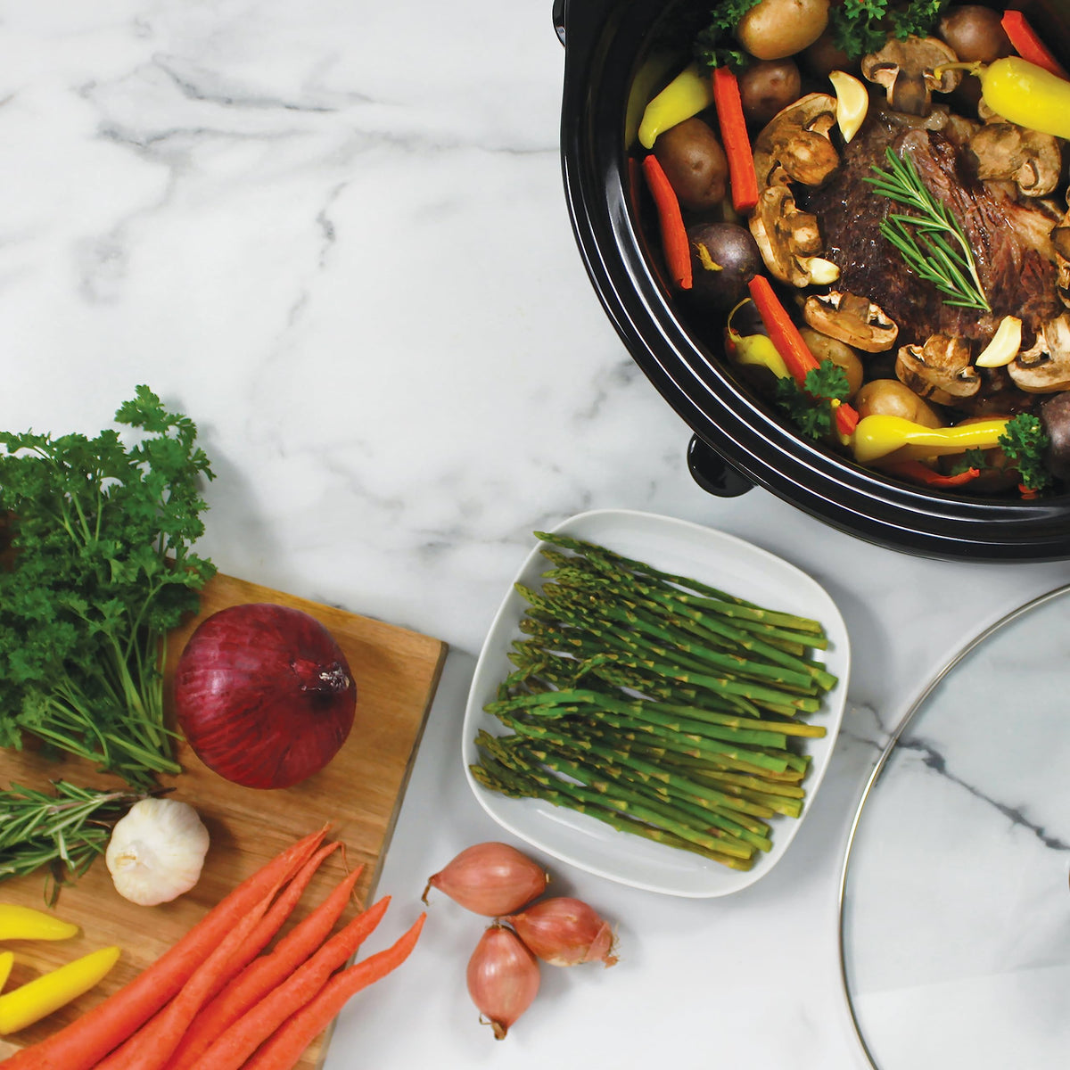 Slow Cooker 4 Quart Silver G83766