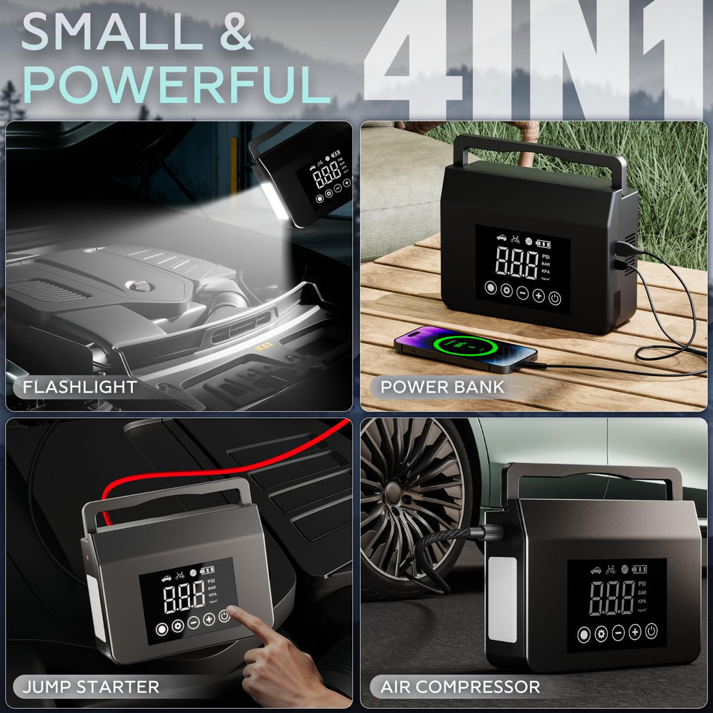 Portable Jump Starter with Air Compressor G7186