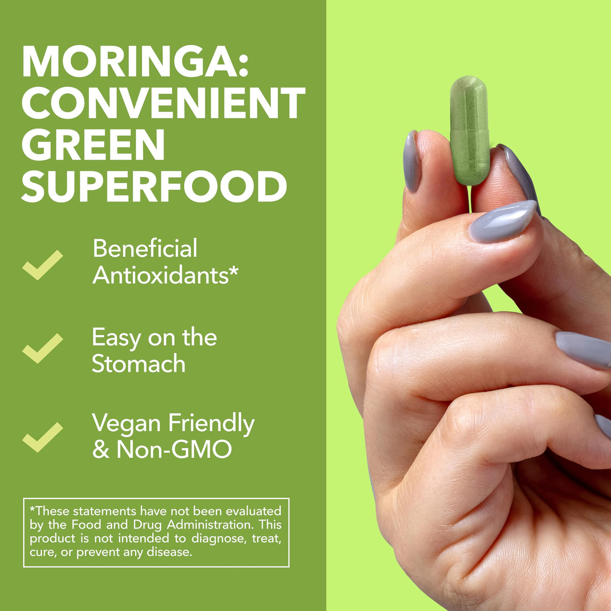 Moringa Capsules 800mg 120 Count I669