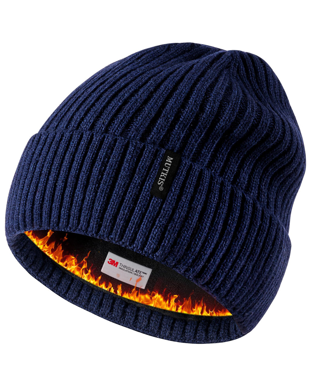 Merino Wool Knit Beanie Hat R977