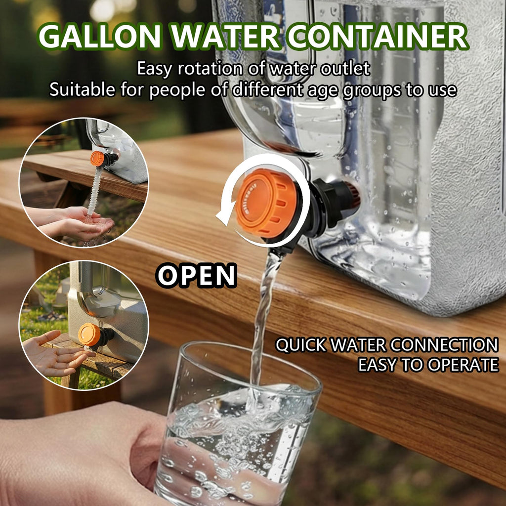 5 Gallon BPA-Free Portable Water Jug with Spigot F422