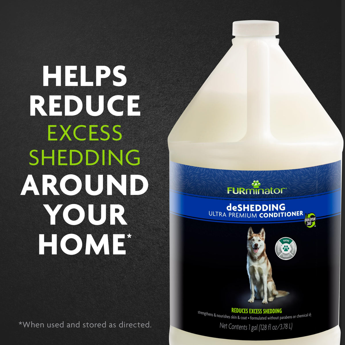 Premium deShedding Dog Conditioner 1 Gal with Pump F726058