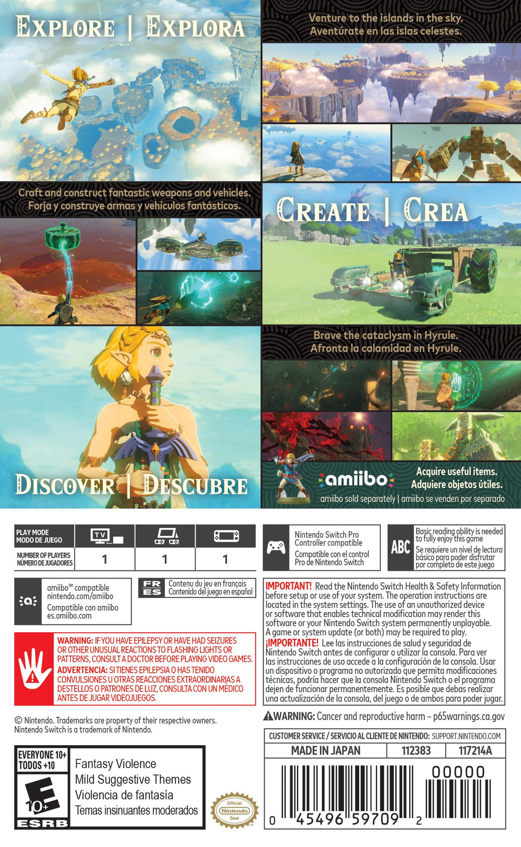 The Legend of Zelda: Tears of the Kingdom - Nintendo Switch W680242