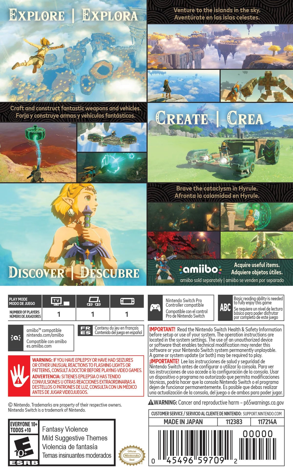 The Legend of Zelda: Tears of the Kingdom - Nintendo Switch W680242