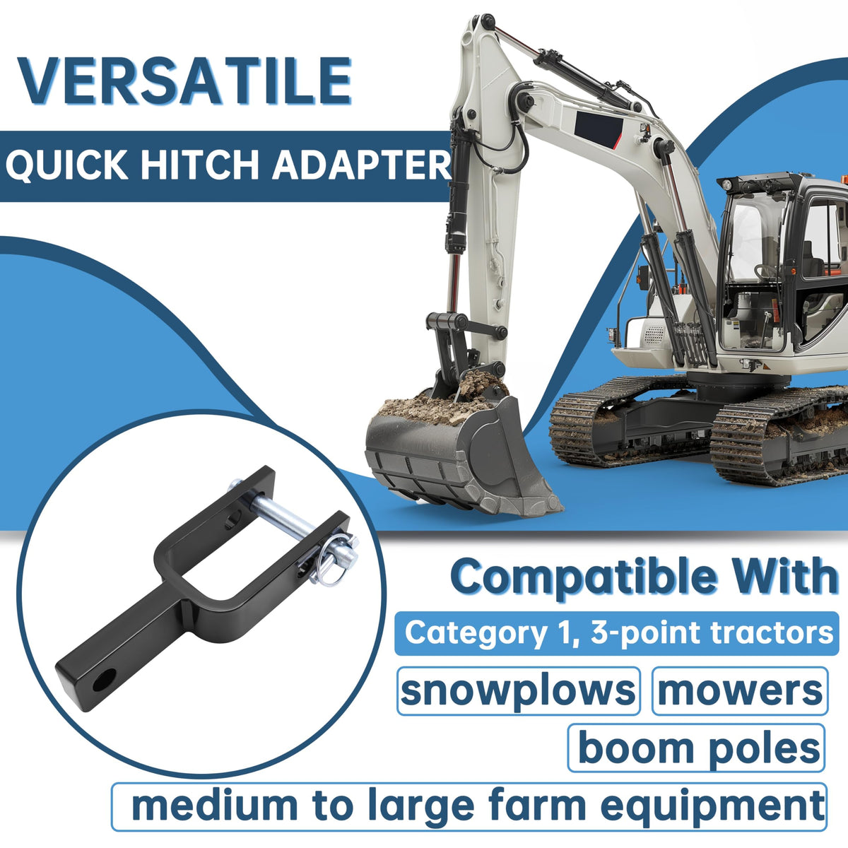 Quick Hitch Adapter for Category 1 3-Point Z2390