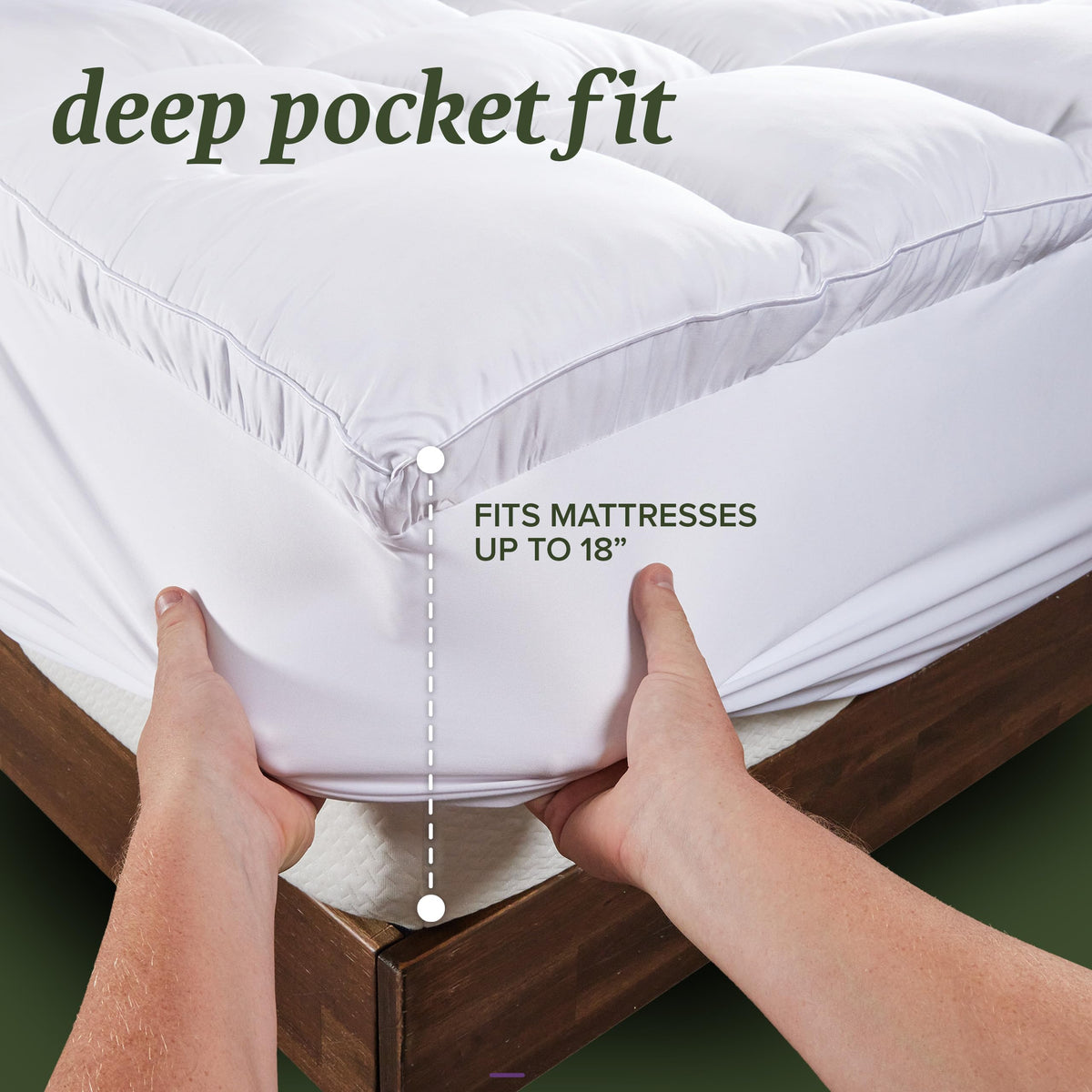 King Size Down Alternative Pillows and Mattress Protector Y38585