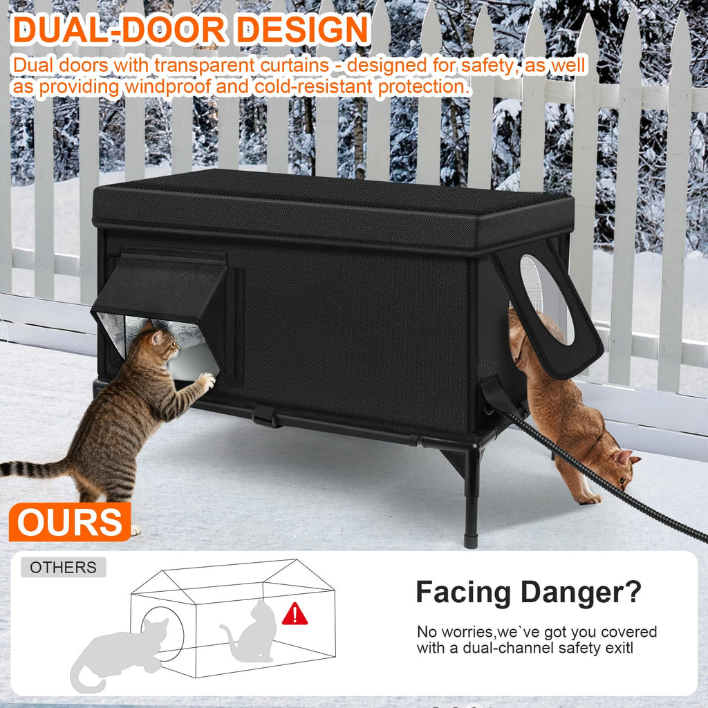 Insulated Heated Cat House Q215449