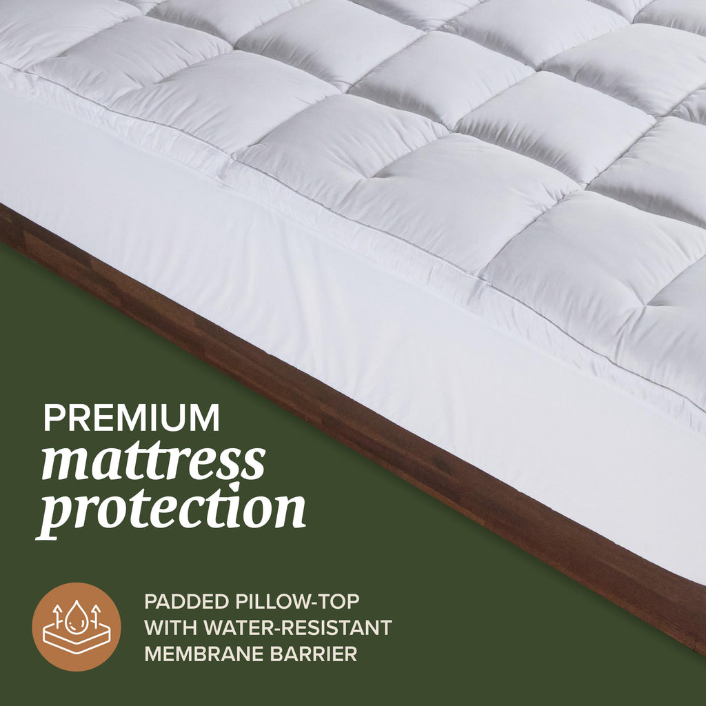 King Size Down Alternative Pillows and Mattress Protector Y38585