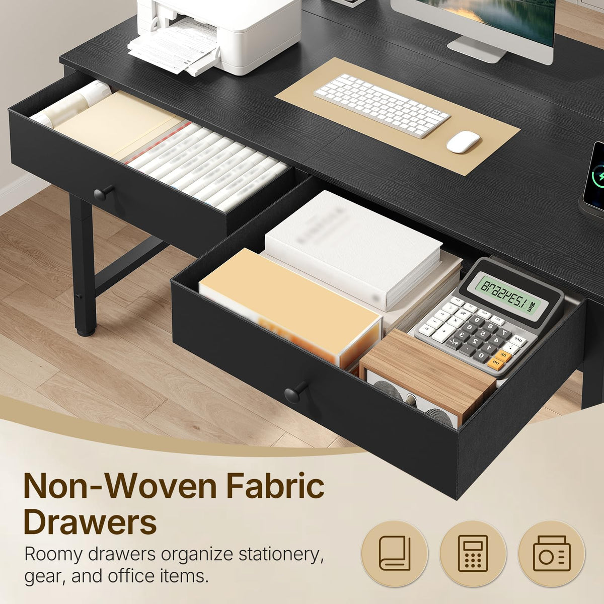 Computer Desk with Monitor Stand F72278