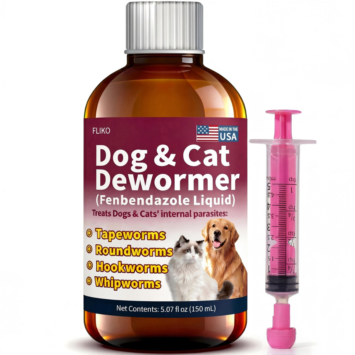 Fenbendazole Dewormer for Dogs & Cats 150 mL P400541