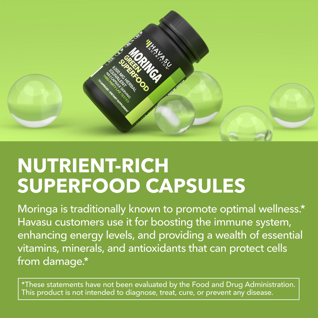 Moringa Capsules 800mg 120 Count I669