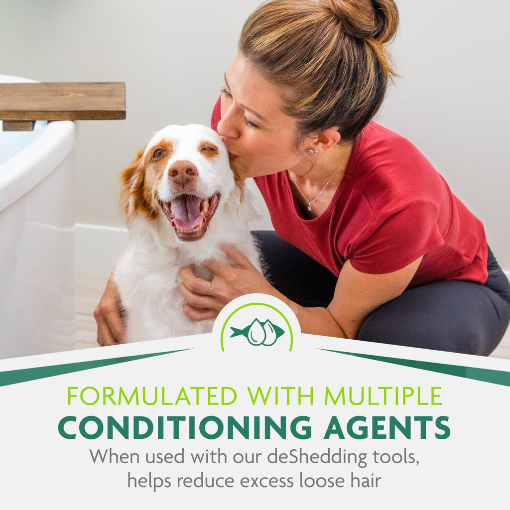 Premium deShedding Dog Conditioner 1 Gal with Pump F726058