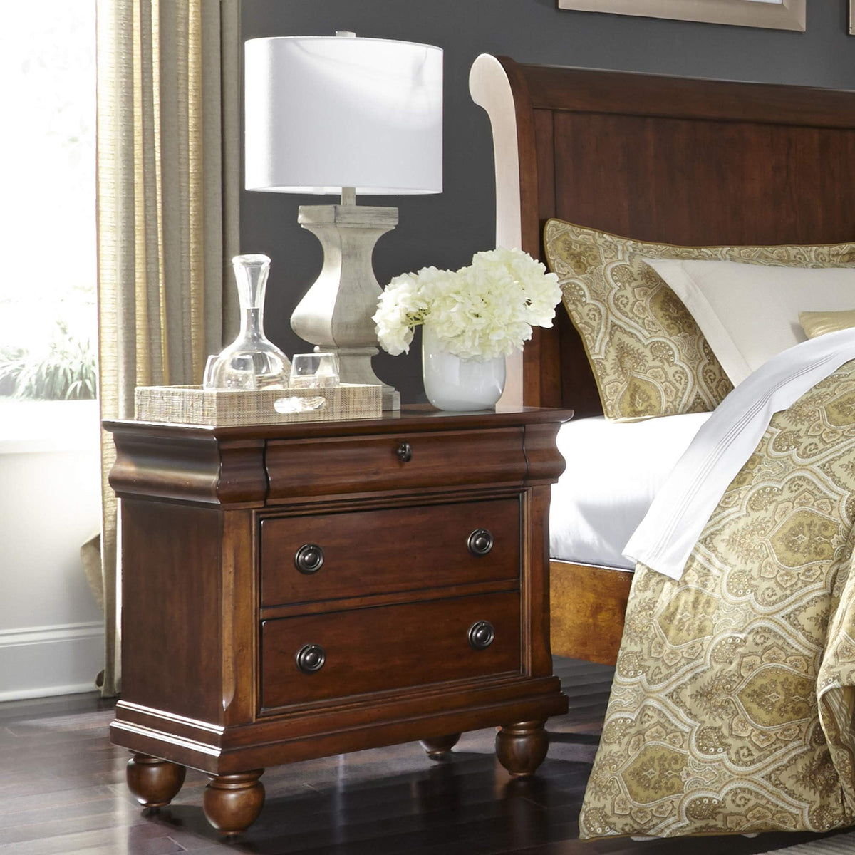Rustic Cherry Night Stand P7730
