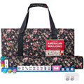 American Mahjong Game Set, 166 White Tiles, 4 Color Rack/Pushers, Black Carrying Bag D530504