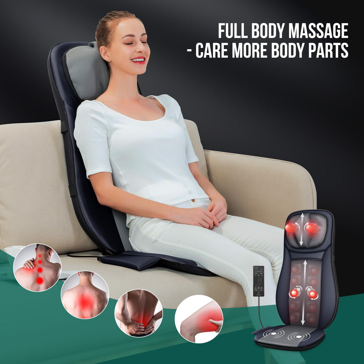 Shiatsu Neck Back Massager with Heat B701484