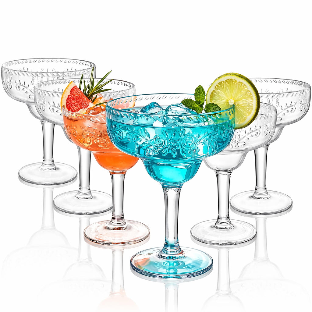 6 Pack 16oz Clear Acrylic Margarita Glasses K398