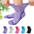Bamboo Viscose Non-Binding Ankle Socks 5 Pairs Z477