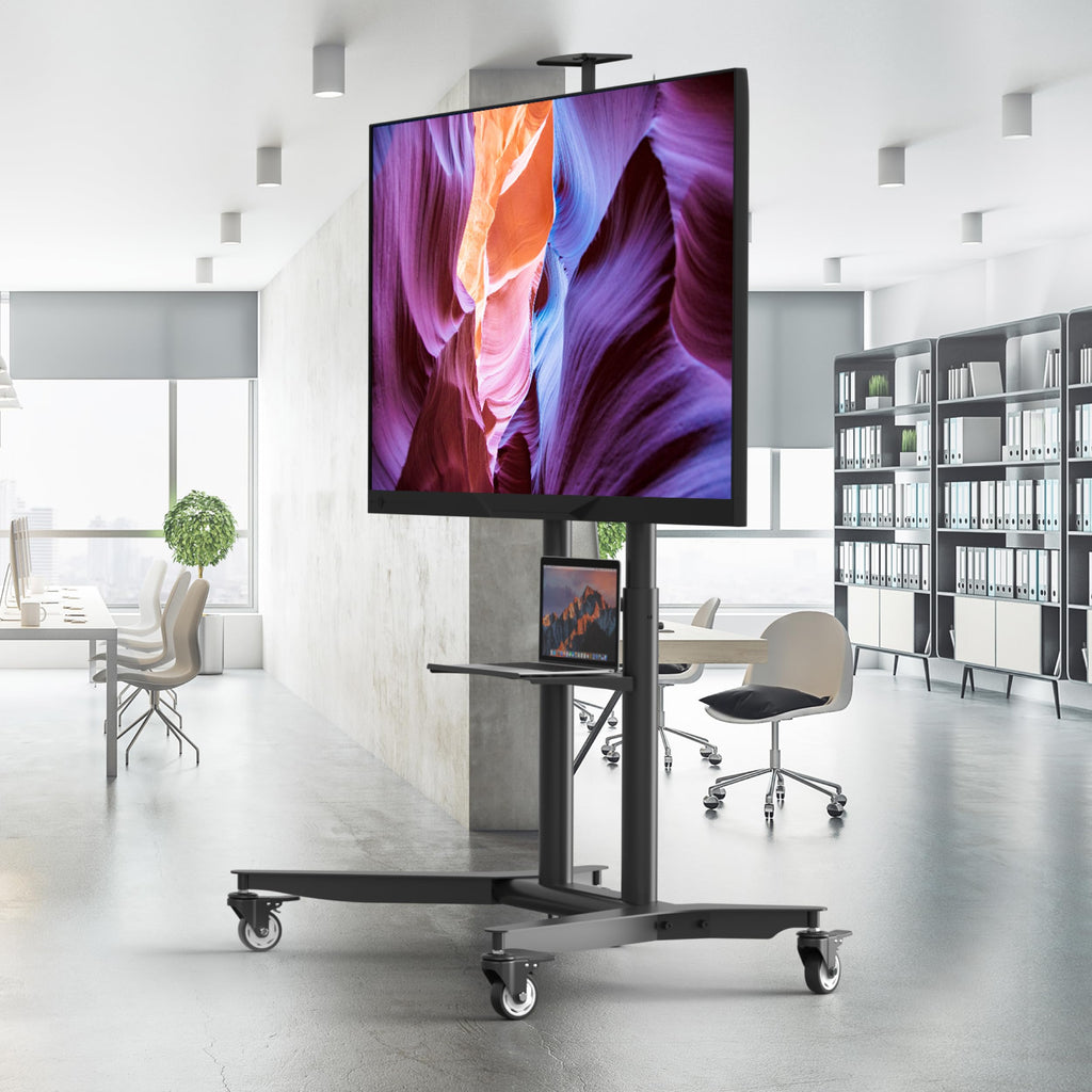 Mobile TV Stand 55-90 Inch Black Q33218