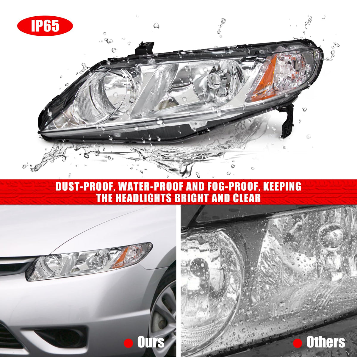 2006-2011 Honda Civic Halogen Headlight S57364