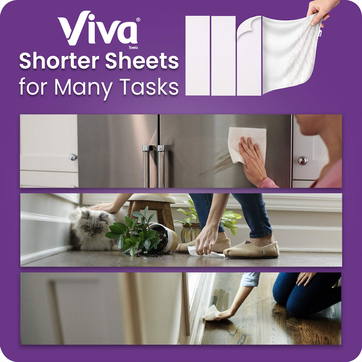 White Paper Towels, 6 Big Rolls X153715