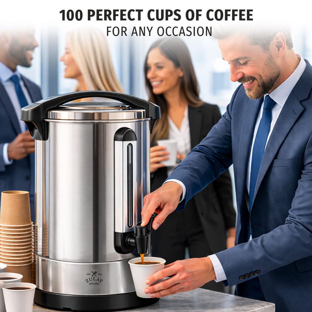 100 Cup Stainless Steel Commercial Coffee Urn W419