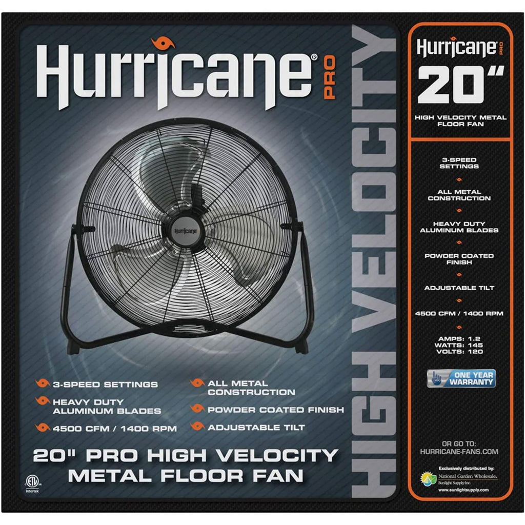 Black 20in 3 Speeds Floor Fan 2 Pack F332