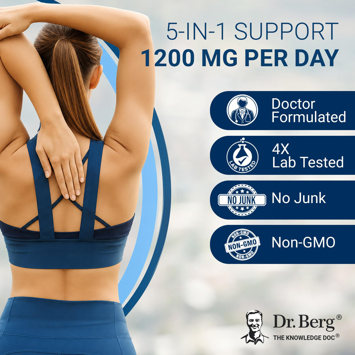 1200 mg Berberine with Ceylon Cinnamon, ALA, Magnesium Glycinate & BioPerine, 60 Capsules M7976