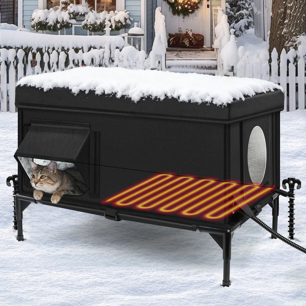 Insulated Heated Cat House Q215449