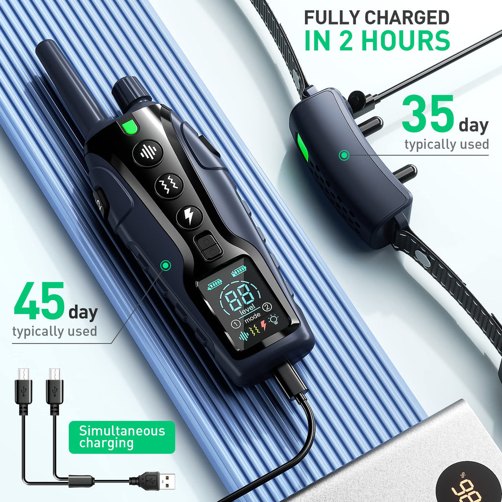 Waterproof Rechargeable Dog Training Collar with Remote W5220