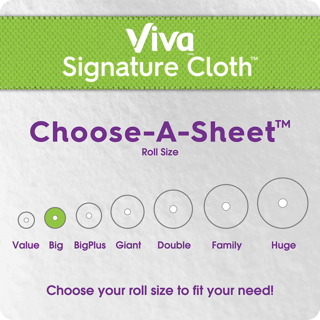 White Paper Towels, 6 Big Rolls X153715
