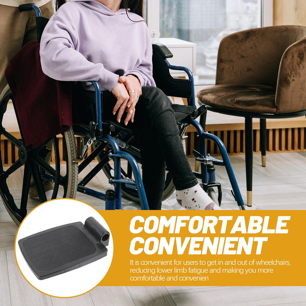 Heavy Duty Wheelchair Footplates Plastic Footrest Pair G93473