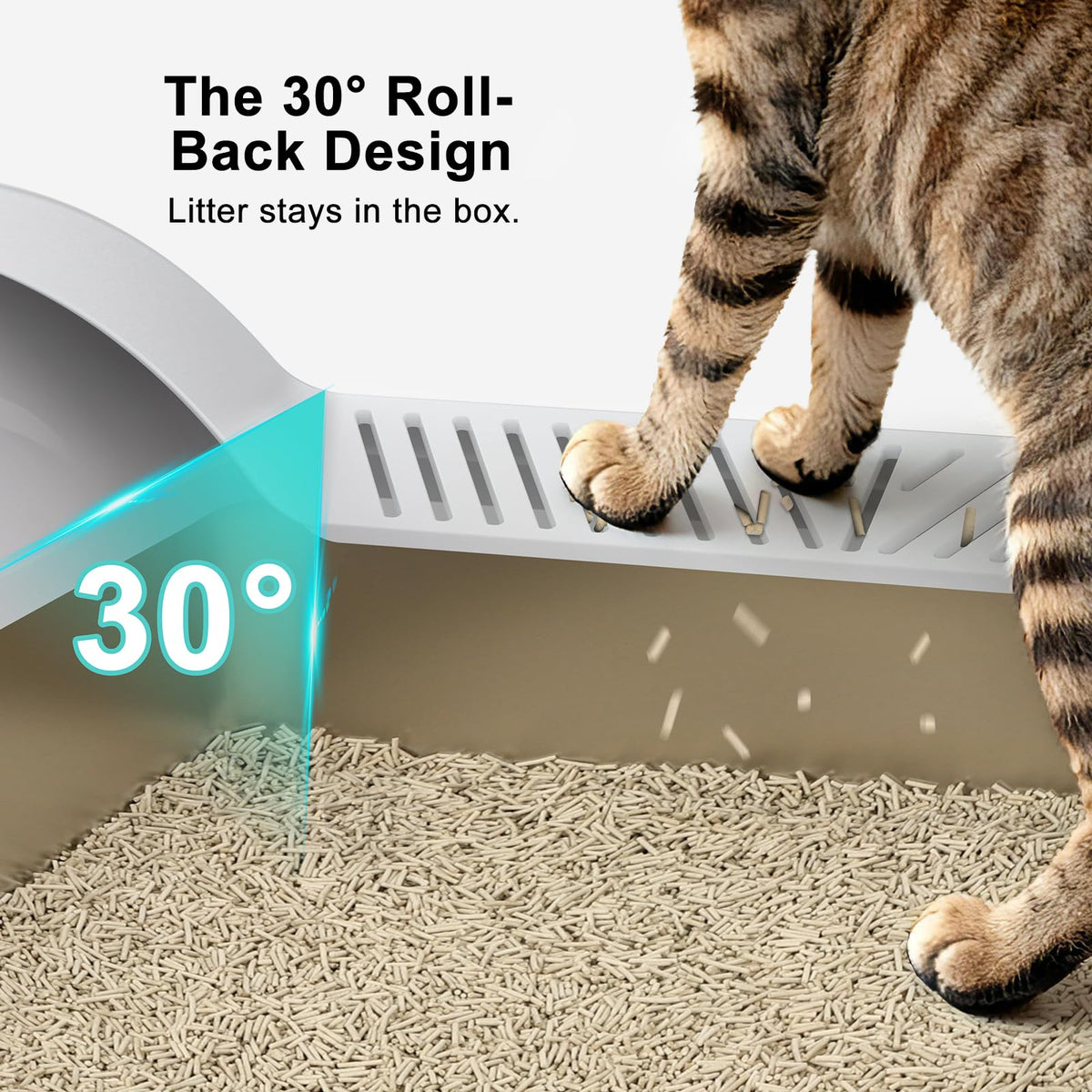XL Enclosed High Sided Stainless Steel Cat Litter Box with Lid I710211