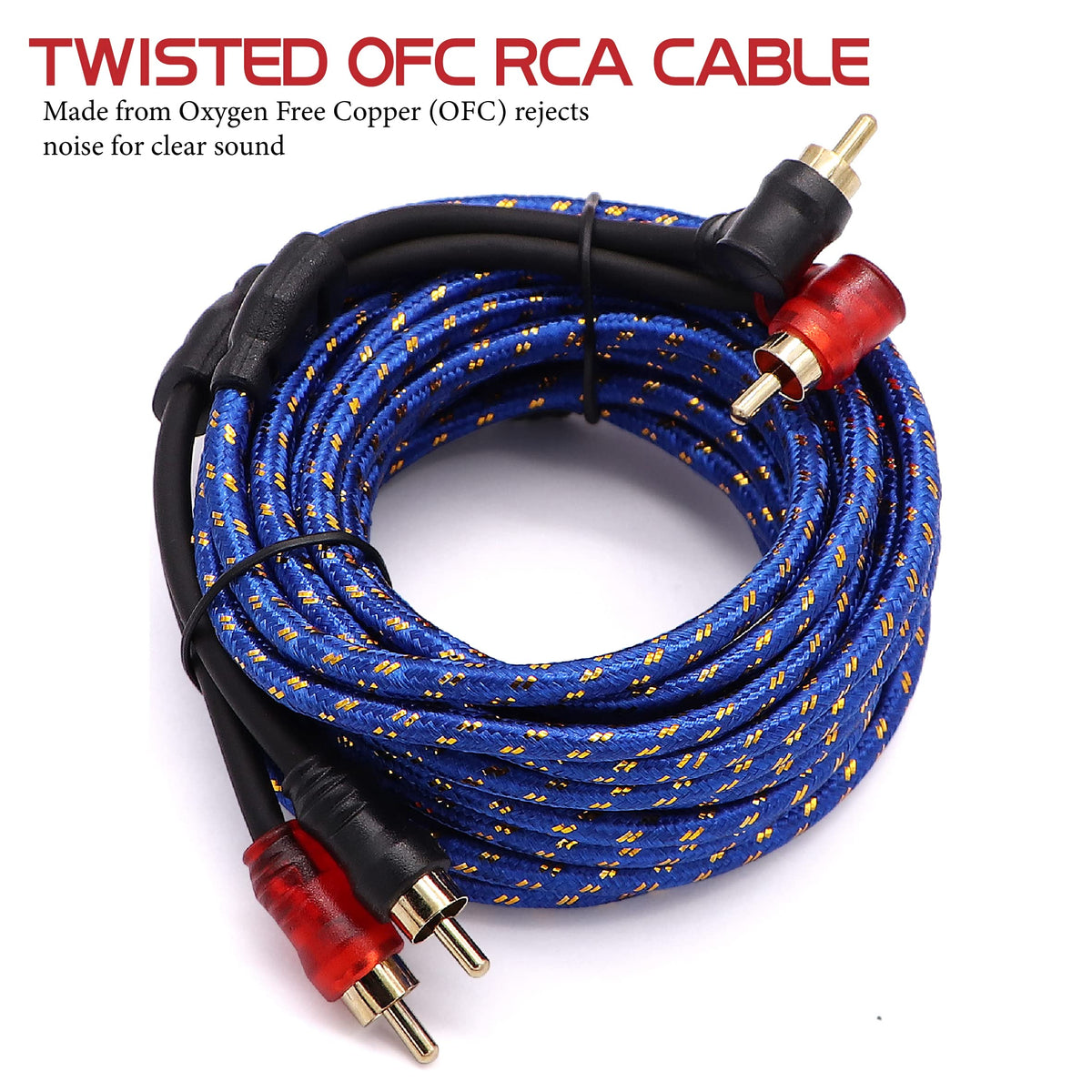 0 Gauge 3000 Watt Amp Wiring Kit with Power RCA Speaker Wire B31071