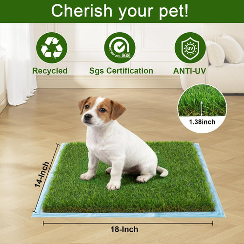 2 Pack 14 x 18 Inch Artificial Grass Dog Pee Pads G941