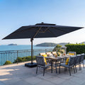 10x13 FT Cantilever Patio Umbrella with Base C353836