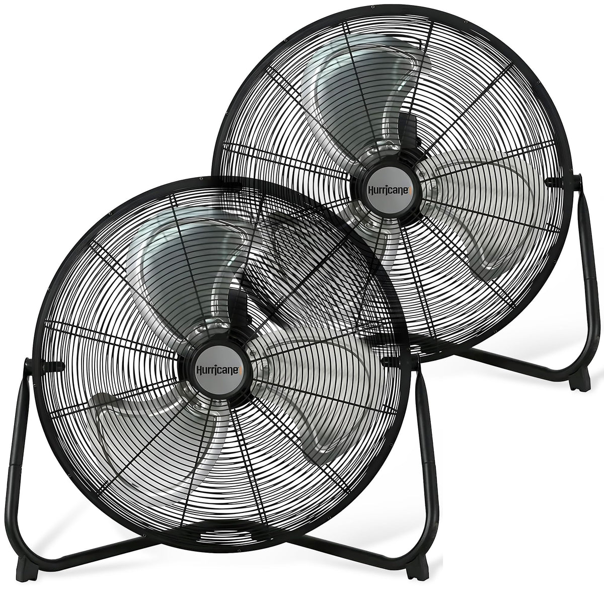 Black 20in 3 Speeds Floor Fan 2 Pack F332