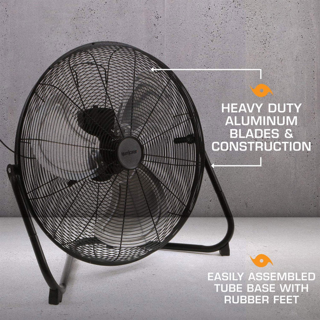 Black 20in 3 Speeds Floor Fan 2 Pack F332