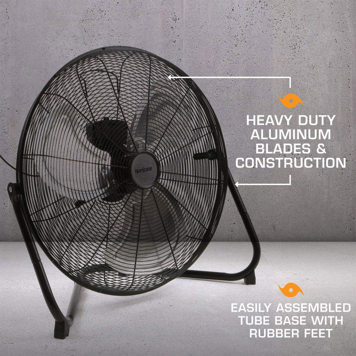 Black 20in 3 Speeds Floor Fan 2 Pack F332