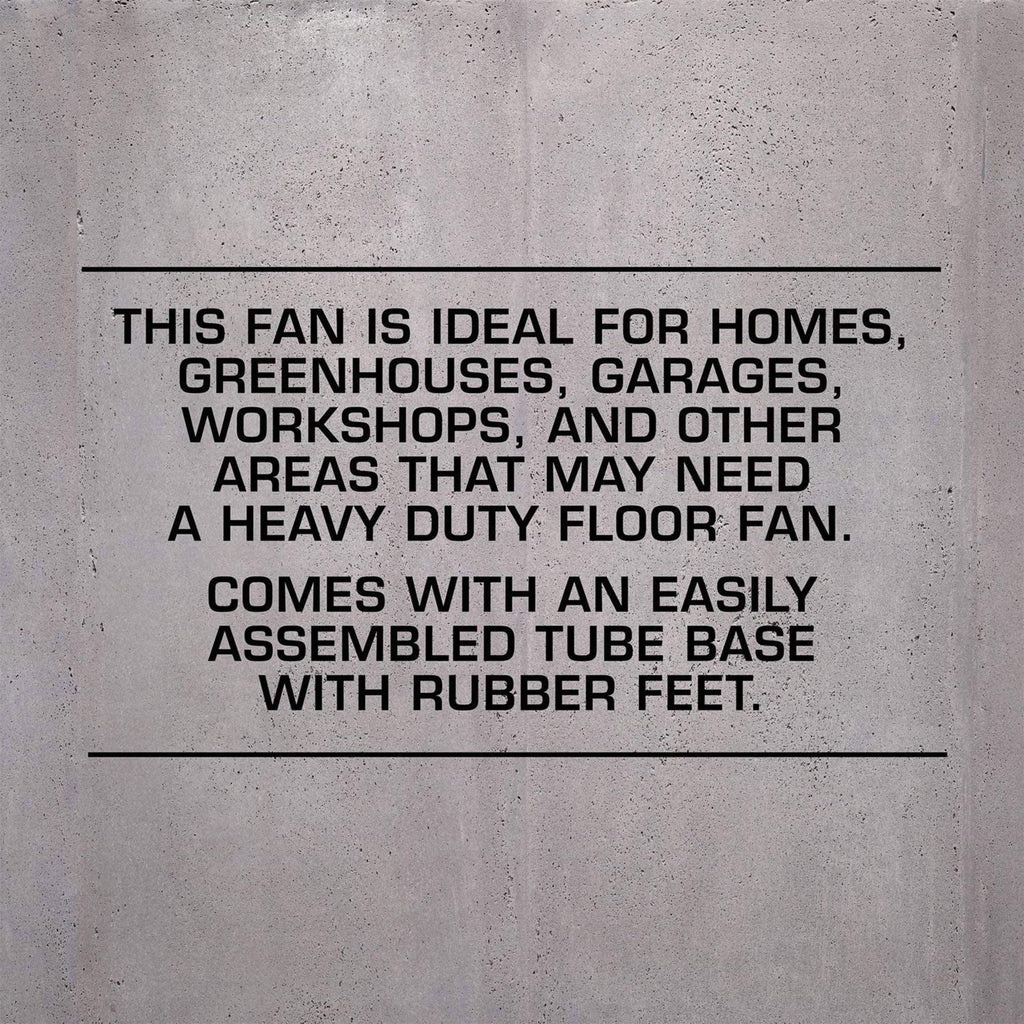 Black 20in 3 Speeds Floor Fan 2 Pack F332