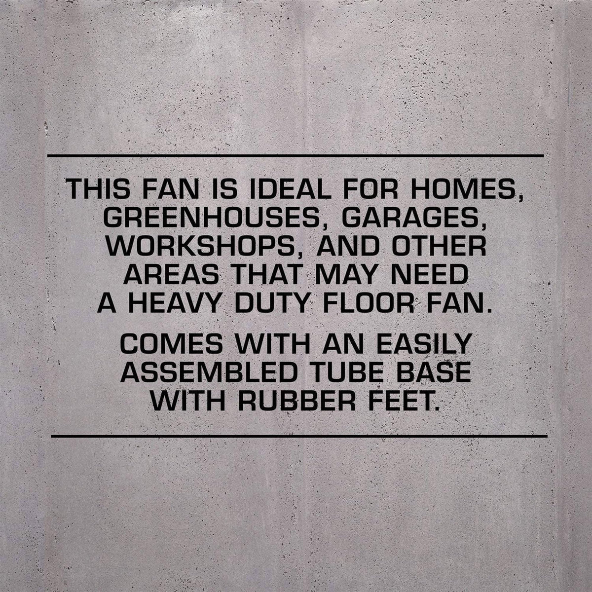 Black 20in 3 Speeds Floor Fan 2 Pack F332